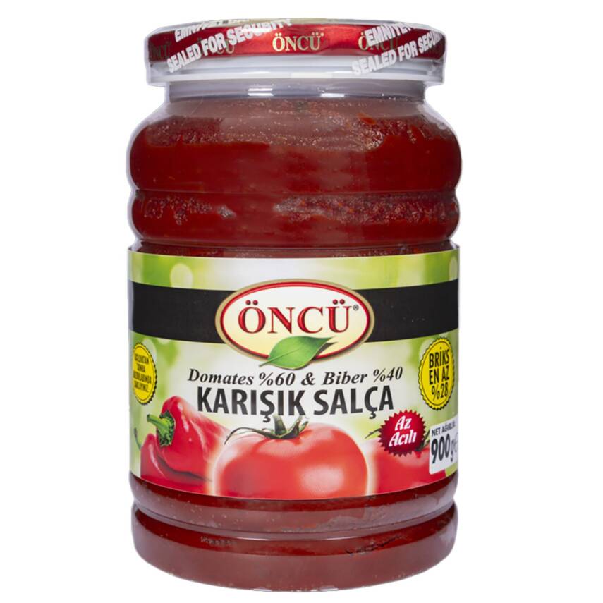 Öncü Domates & Biber Karışık Salça 900 G - 1