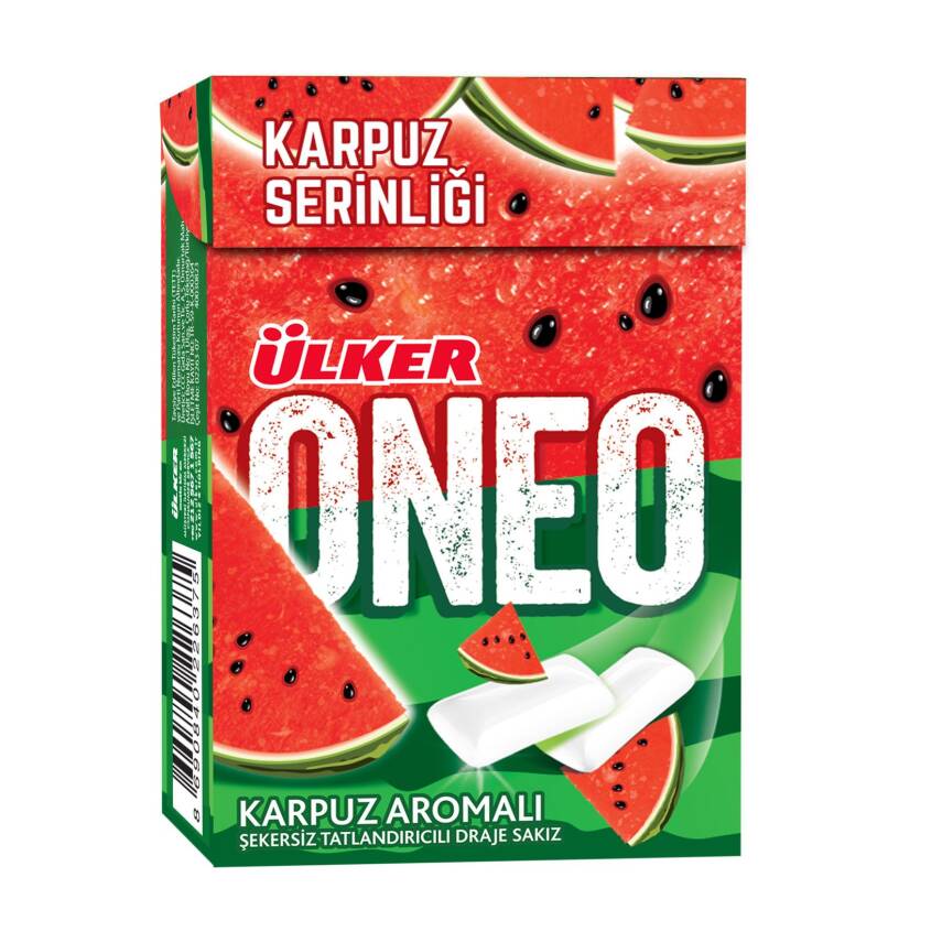Oneo Karpuz Aromalı Draje Sakız 21 G - 1