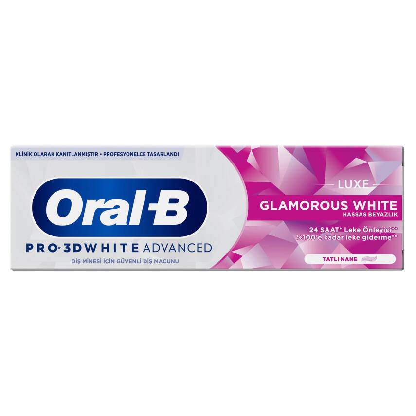 Oral-B Pro 3D White Advanced Luxe Glamorous White 75 Ml - 1