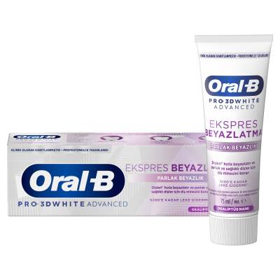 Oral-B Pro-3dw Advenced Ekspres Beyazlatıcı Parlak Beyaz 75Ml - Oral-B
