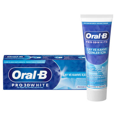 Oral-B Pro-3dw Çay & Kahve İçenler İçin Diş Macunu 75ml - Oral-B