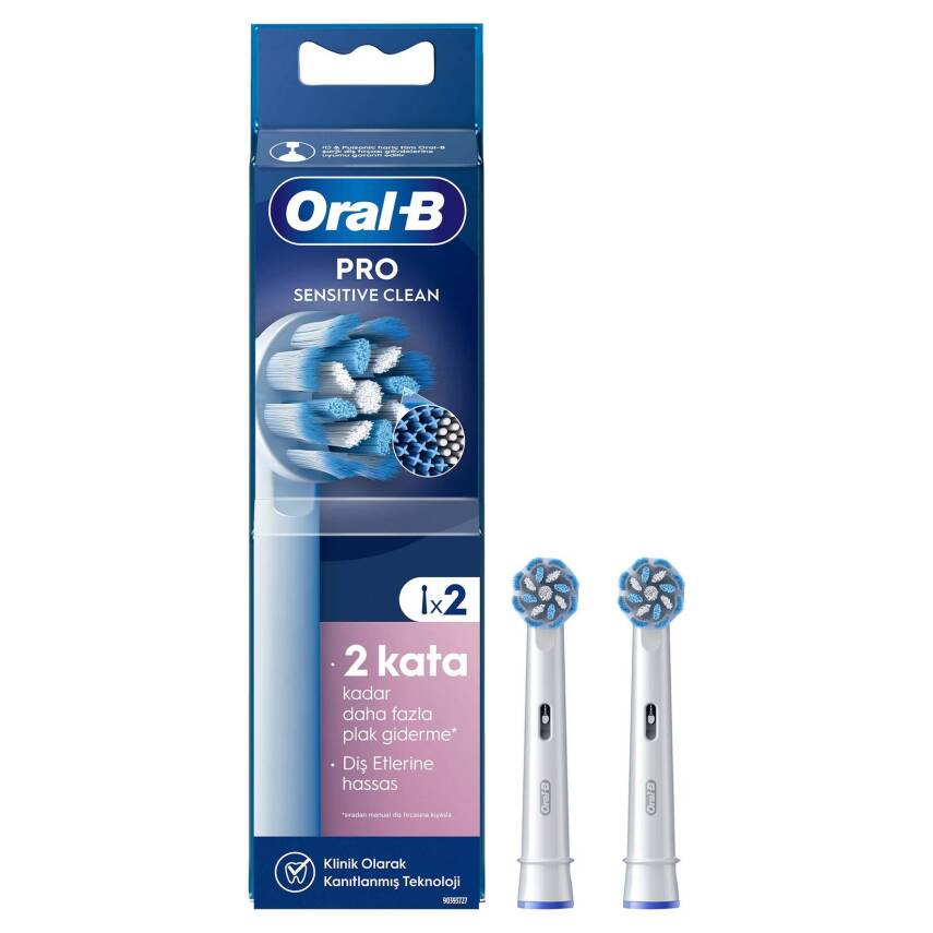 Oral-B Şarjlı Yedek Başlık Sensitive Diş Fırçası 2'li - 1