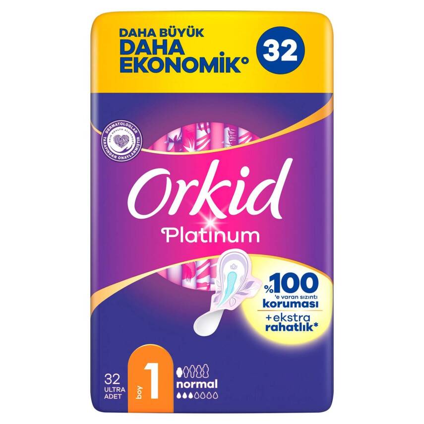 Orkid Platinum Dörtlü Paket Normal Ped 32'li - 1