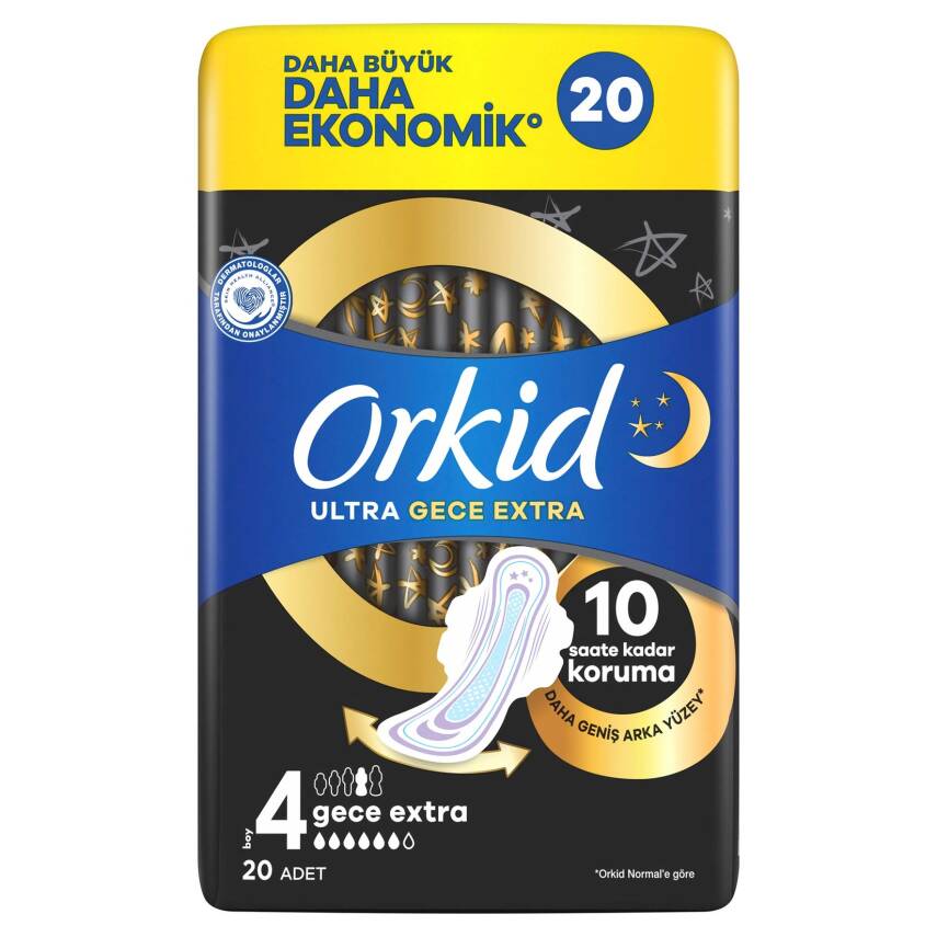 Orkid Ultra Ekstra Dörtlü Paket Ekstra Ped 20'li - 1
