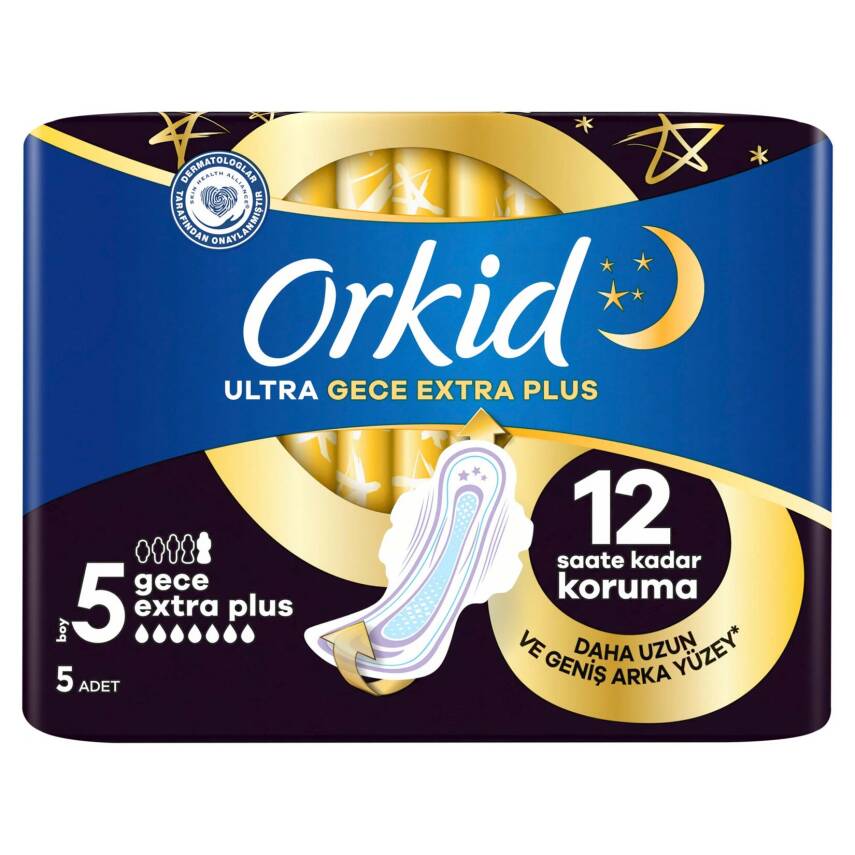 Orkid Ultra Extra Hijyenik Ped Tekli Gece Extra Plus - 1