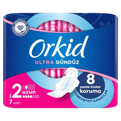 Orkid Ultra Extra Hijyenik Ped Uzun Tekli Paket 7 Ped - Orkid