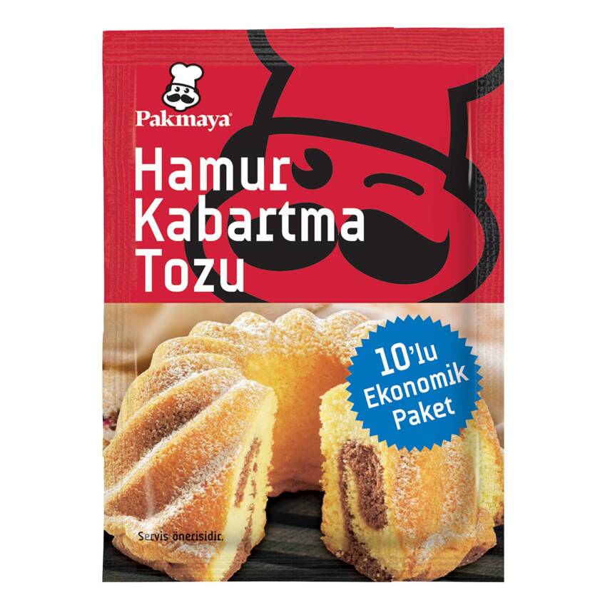Pakmaya 10'lu Hamur Kabartma Tozu 100 G - 1