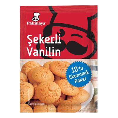 Pakmaya 10'lu Şekerli Vanilin 50 G - Pakmaya