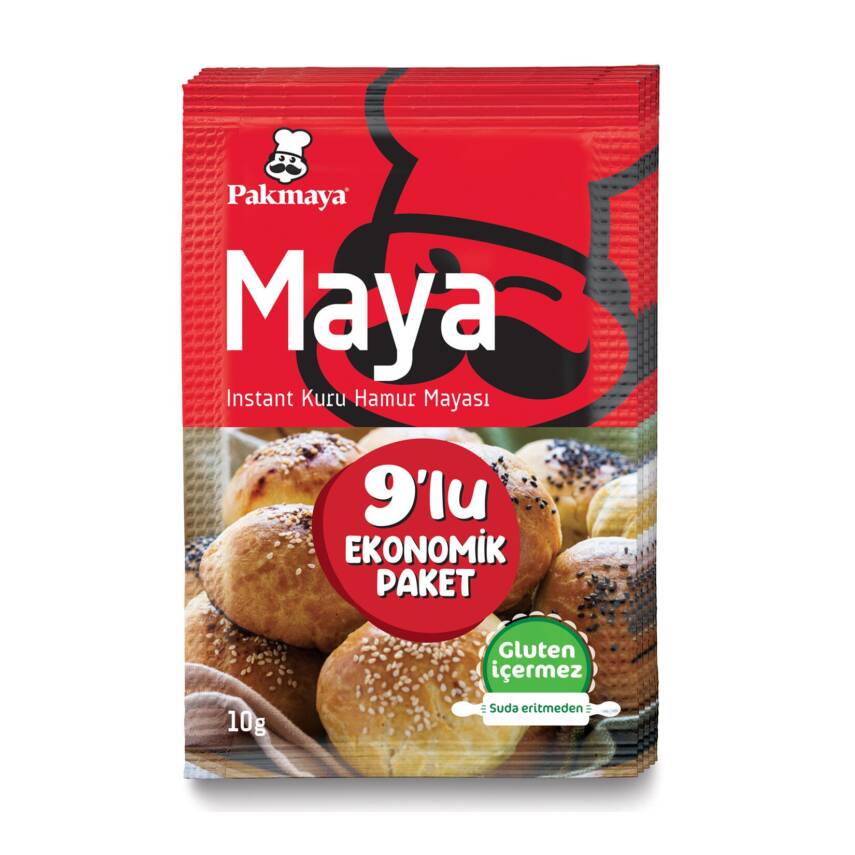 Pakmaya 9'lu İnstant Maya 90 G - 1