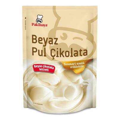 Pakmaya Beyaz Pul Çikolata 100 G - Pakmaya