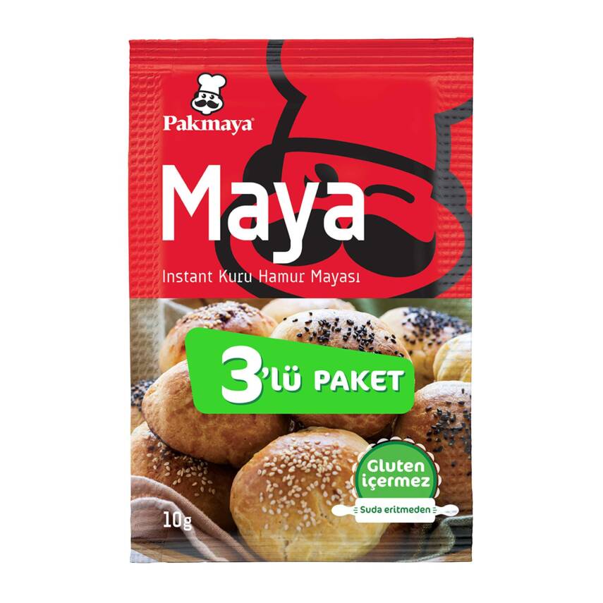 Pakmaya Instant Maya 3'lü 30 G - 1