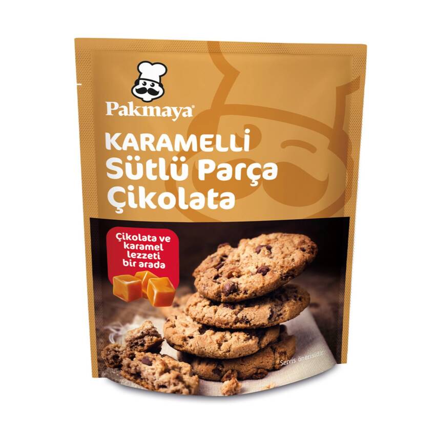 Pakmaya Karamelli Sütlü Parça Çikolata 70 G - 1