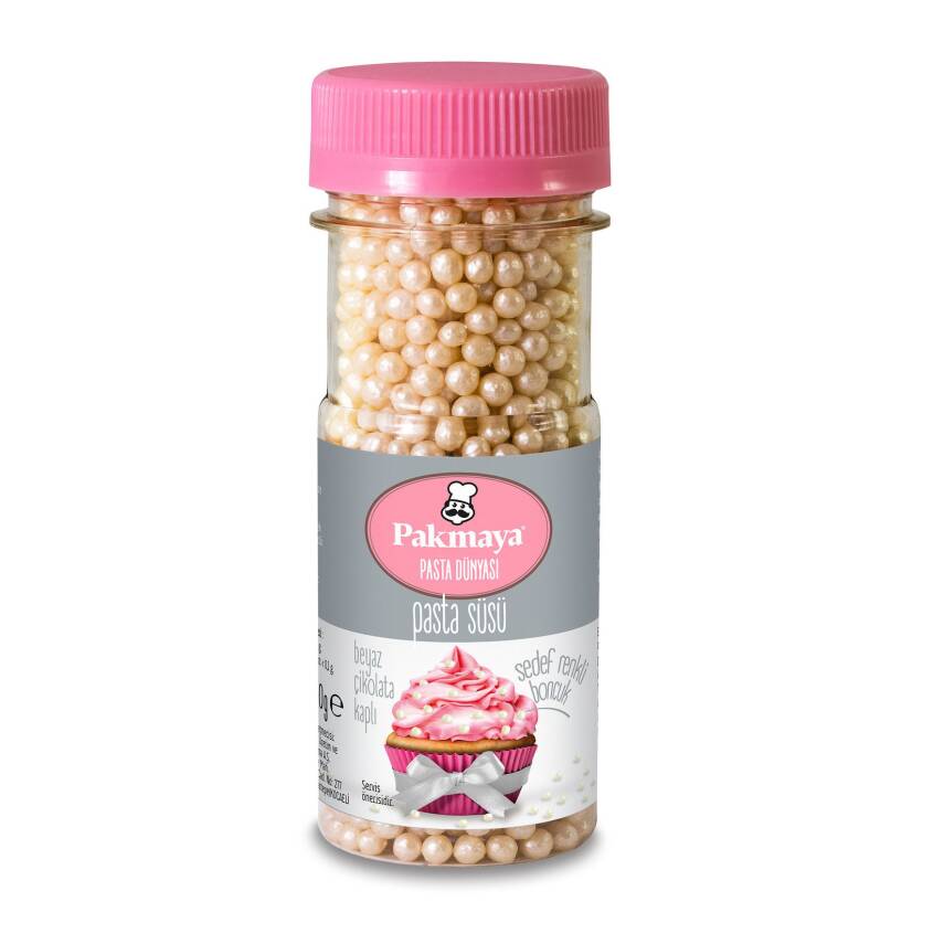 Pakmaya Pasta Süsü Sedef Boncuk Pirinç Patlağı 50 G - 1