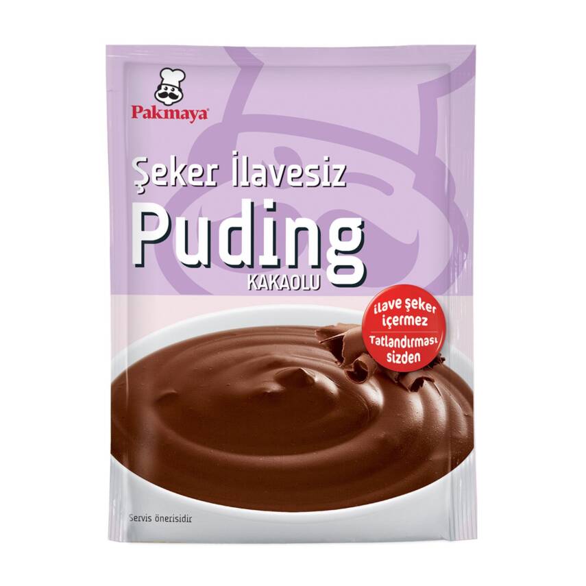 Pakmaya Şeker İlavesiz Kakaolu Puding Toz Karışım 54 G - 1