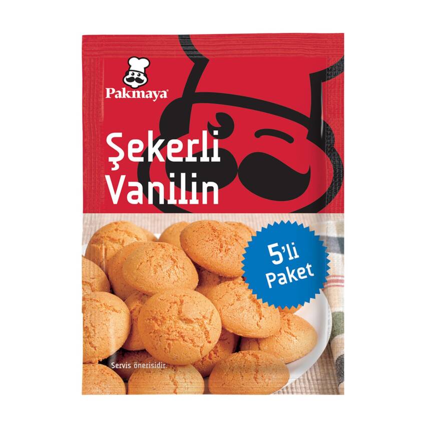 Pakmaya Şekerli Vanilin 5'li 25 G - 1