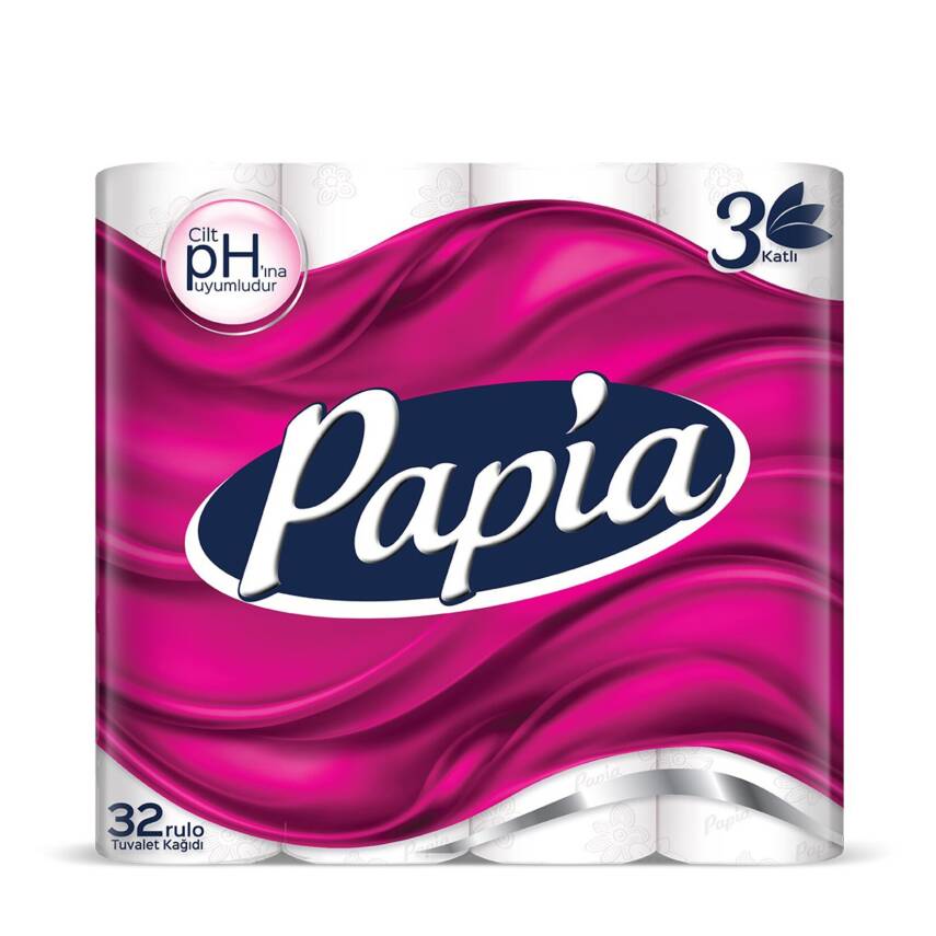 Papia 3 Katlı Tuvalet Kağıdı 32'li - 1