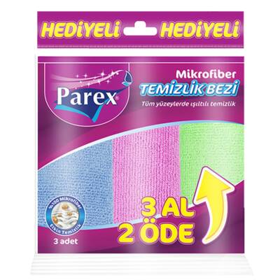 Parex Mikrofiber Temizlik Bezi 3'lü - Parex