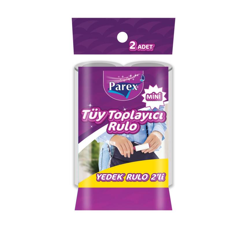 Parex Mini Tüy Toplayıcı Yedek Rulo 2X30'lu - 1