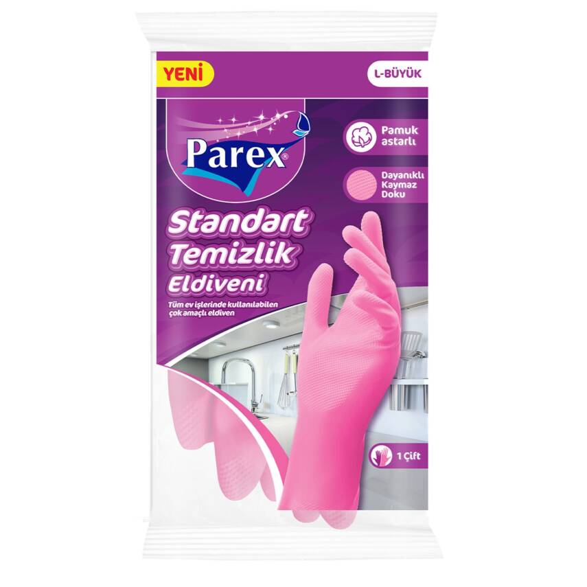 Parex Standart Temizlik Eldiveni L Beden - 1