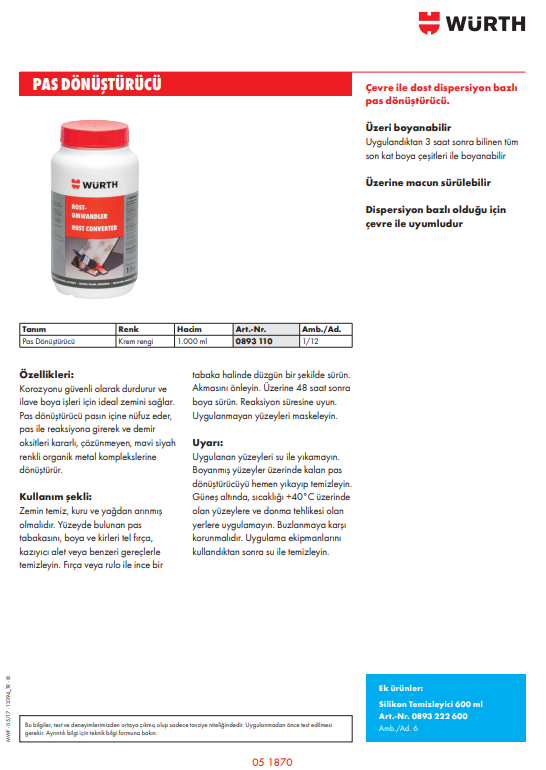 Pas Dönüştürücü 1 L - 2
