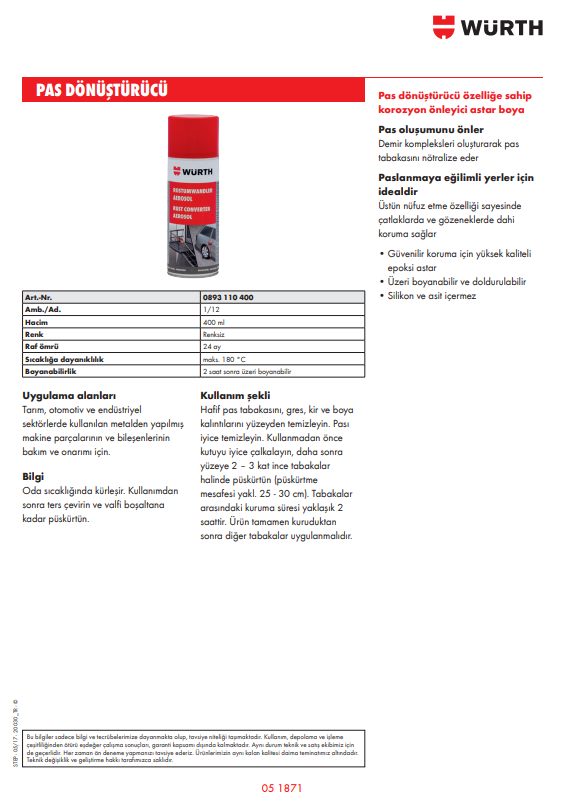 Pas Dönüştürücü Sprey 400ml - 2