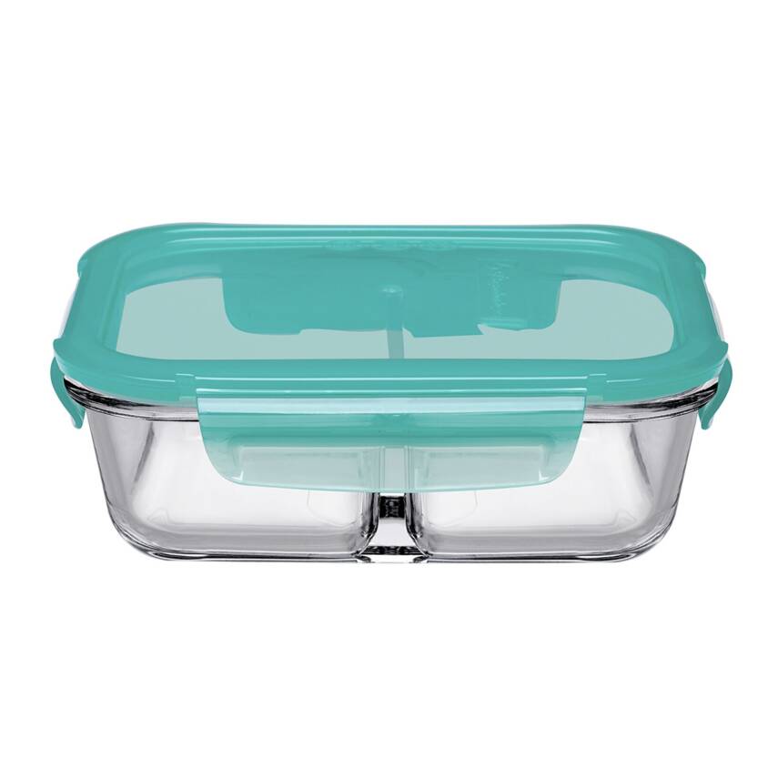 Paşabahçe Lockie&Lock Bölmeli Saklama Kabı Yeşil Kapak 1010 Cc - 1