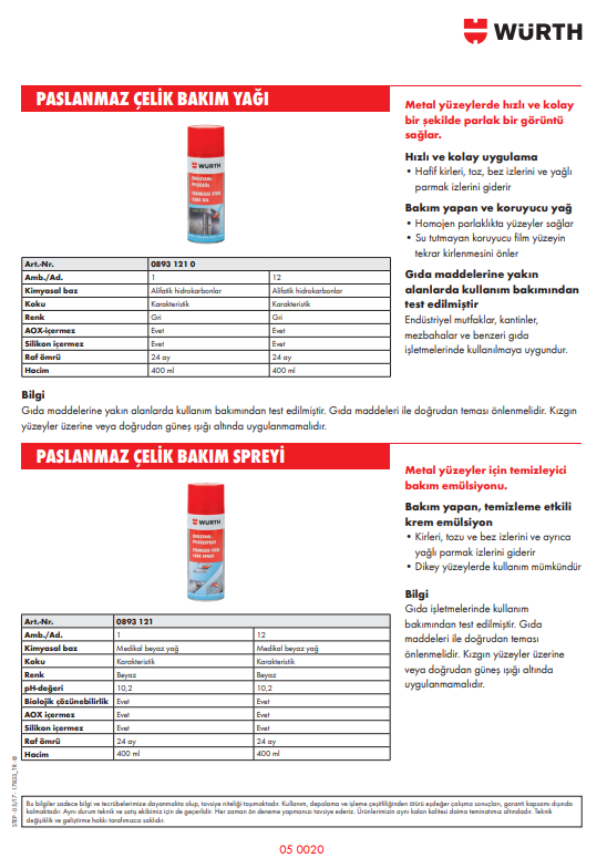 Paslanmaz Çelik Bakım Pastası 400gr - 5