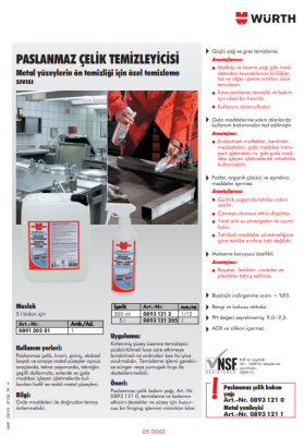 Paslanmaz Çelik Bakım Yağı 400ml - 2