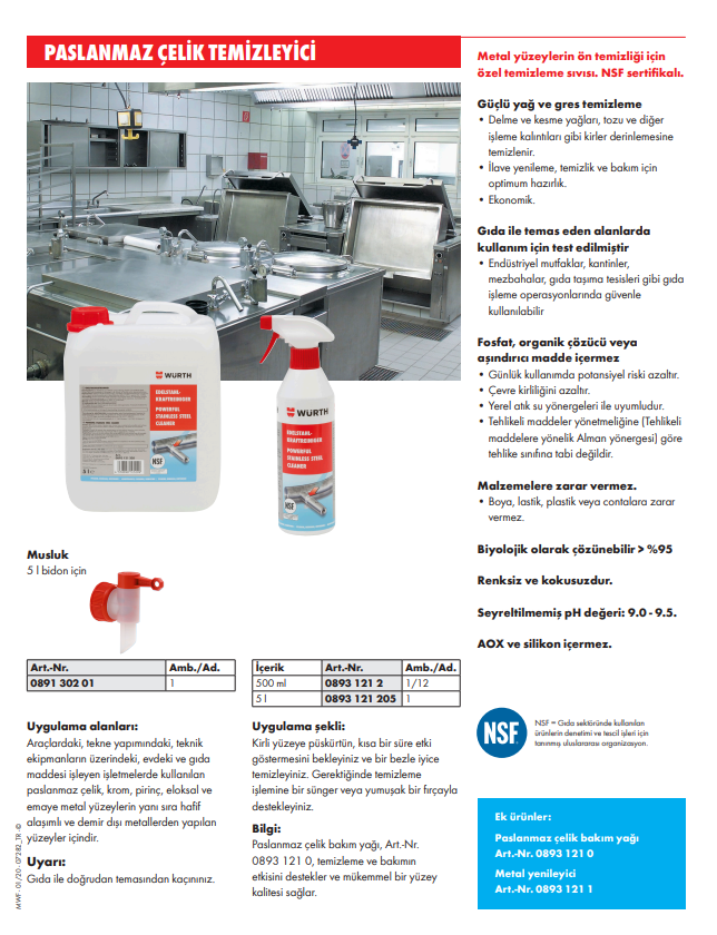 Paslanmaz Çelik Temizleyici 500ml - 4