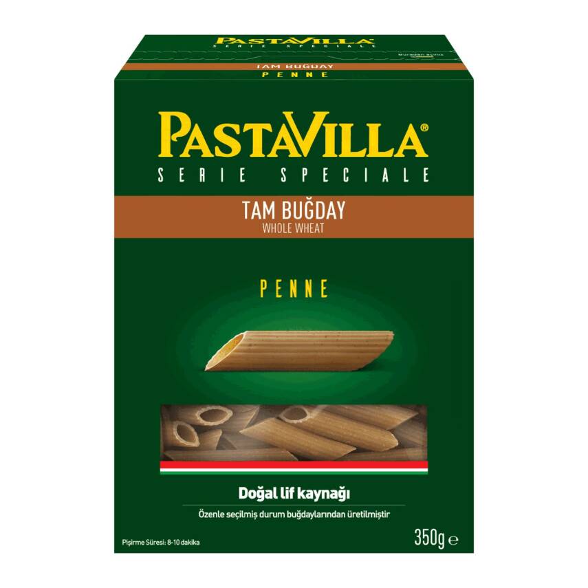 Pastavilla Tam Buğday Penne Kalem Makarna 350 G - 1