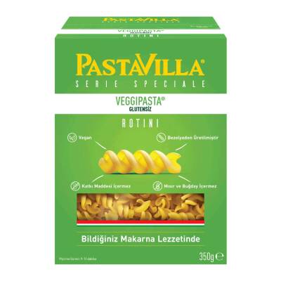 Pastavilla Veggi Glutensiz Makarna 350 G - Pastavilla