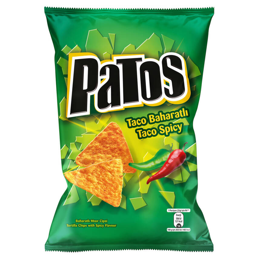 Patos Taco Bahatarlı Mısır Cipsi 185 G - 1