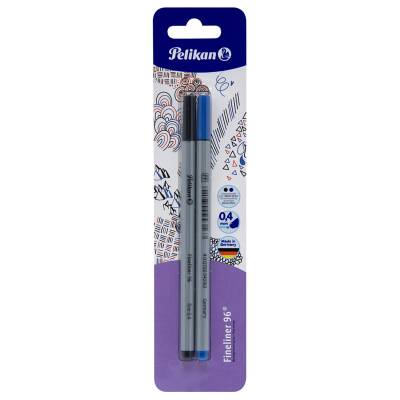 Pelikan Fineliner Mavi-Siyah 2'li - Pelikan