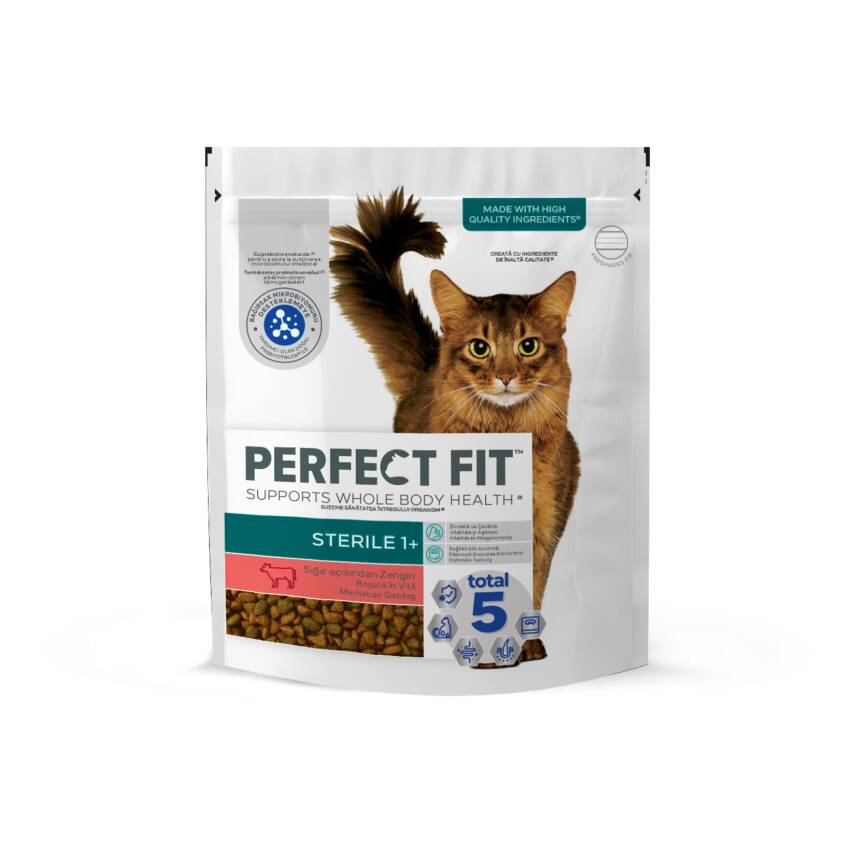 Perfect Fit Kısır Yetişkin Sığırlı Kuru Mama 750 G - 1