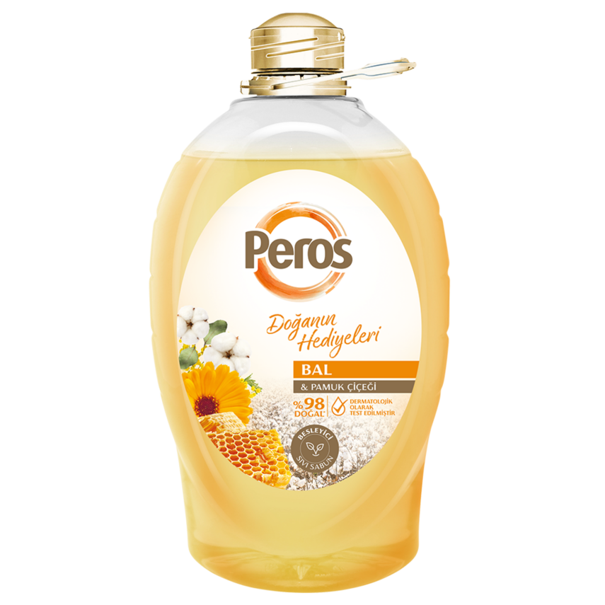Peros Bal & Pamuk Çiçeği Sıvı Sabun 2.94 L - 1