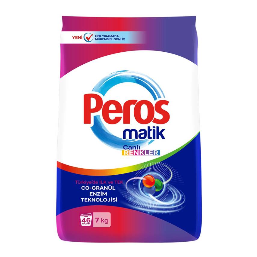 Peros Matik Color Canlı Renkler 7 Kg - 1