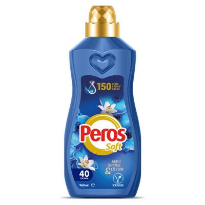 Peros Mavi Orkide Konsantre Yumuşatıcı 960 Ml - Peros