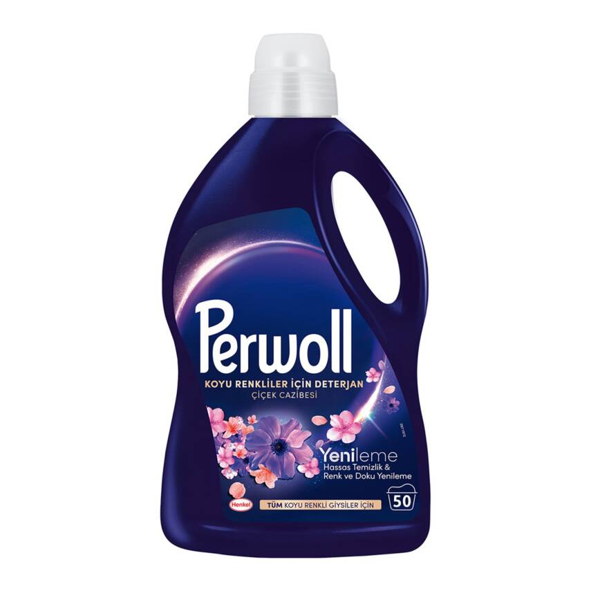 Perwoll Çiçek Cazibesi Koyu Renkliler Sıvı Deterjan 2.75 L - 1