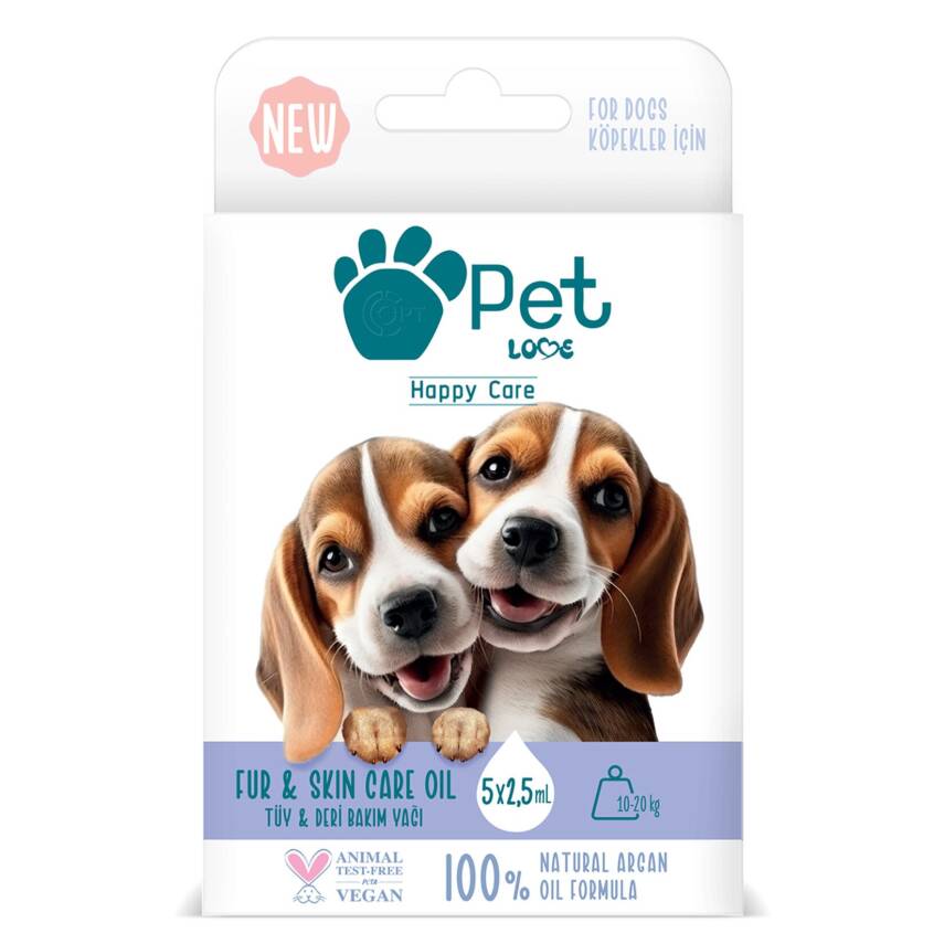 Pet Love Tüy Bakım Yağı 10-20 Kg Köpek 5*2.5 Ml - 1