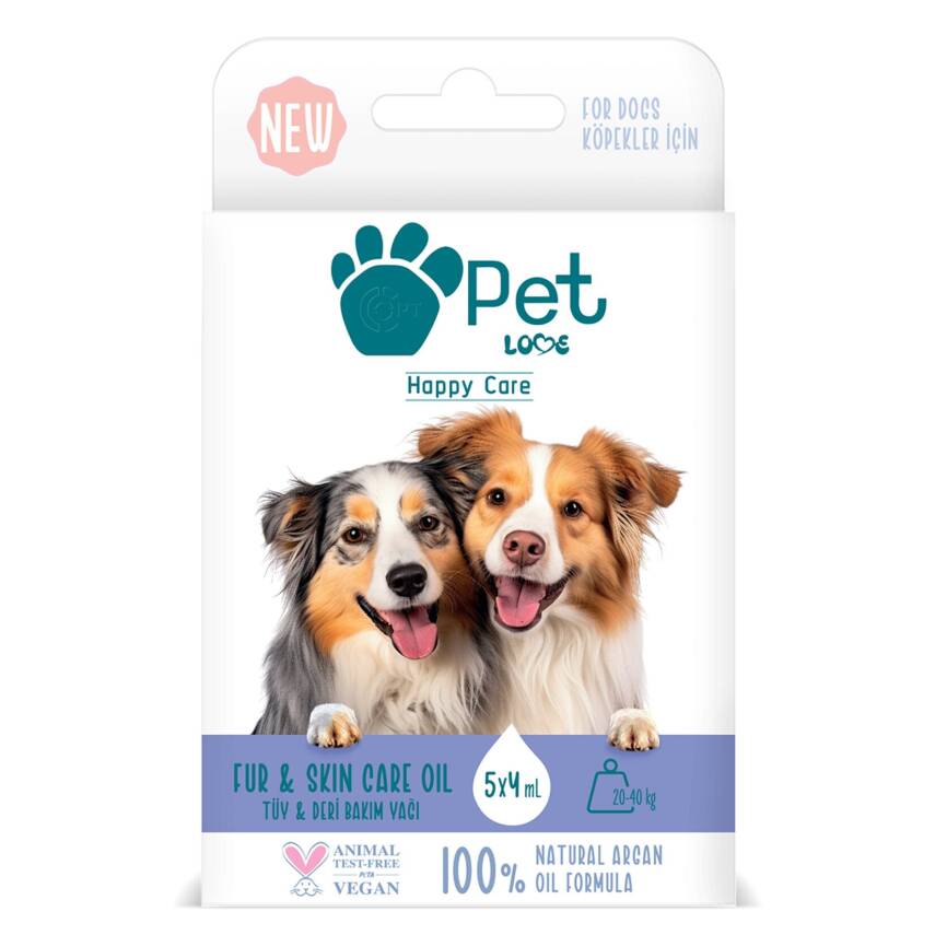 Pet Love Tüy Bakım Yağı 20-40 Kg Köpek 5*4 Ml - 1