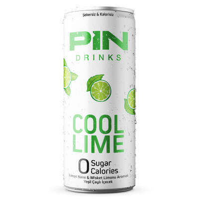 Pin Drinks Cool Lime Kutu 250 Ml - Pin Drinks