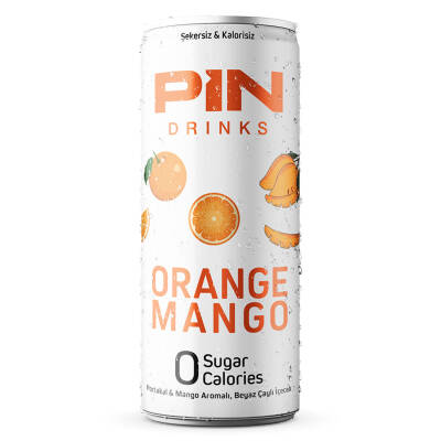 Pin Drinks Portakal Mango Kutu 250 Ml - Pin Drinks