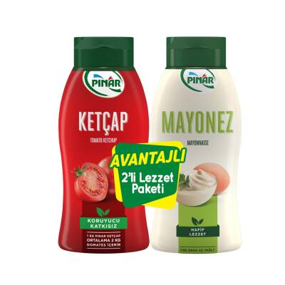 Pınar Ketçap 420 G + Mayonez %50 Daha Az Yağlı 350 G - Pınar