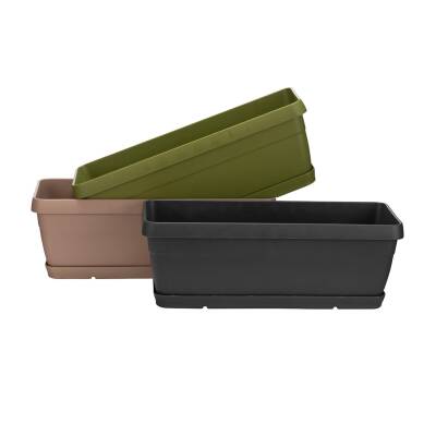 Poliwork Manolya Balkon Plastik Saksı 4,5 Lt - Poliwork