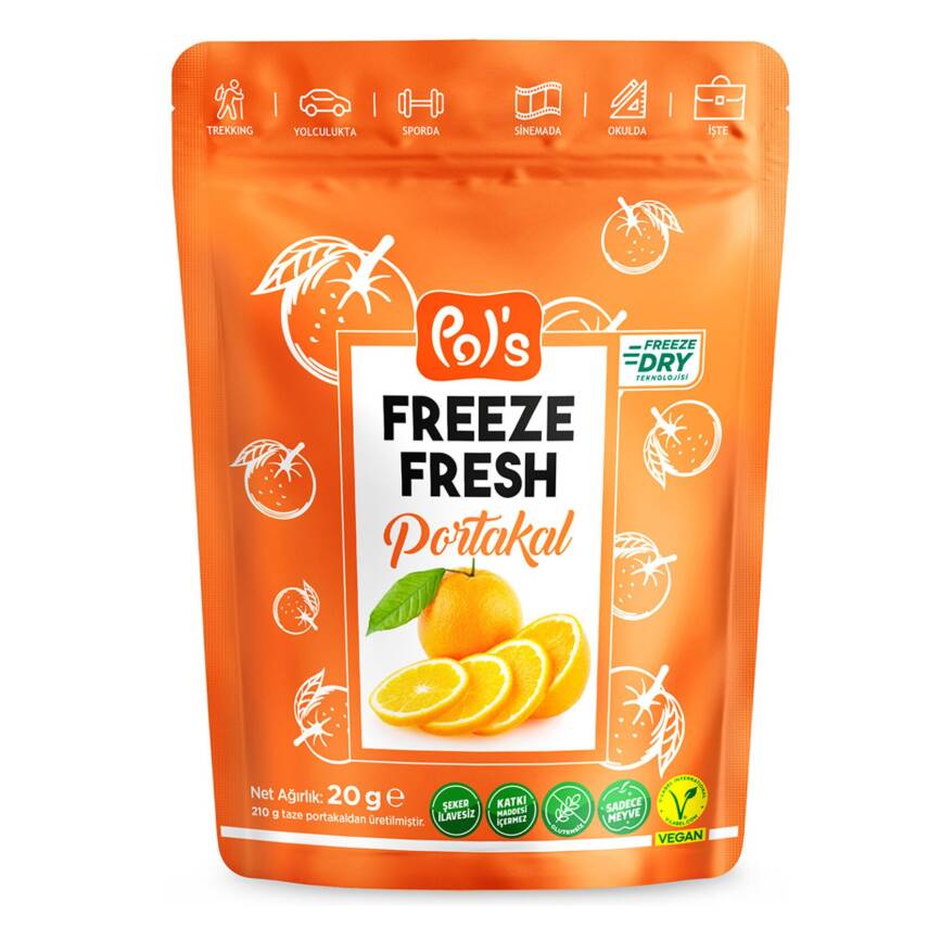 Pol's Freeze Fresh Dilim Portakal 20 G - 1