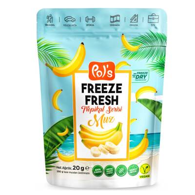 Pol's Freeze Fresh Tropikal Muz 20 G - Pols