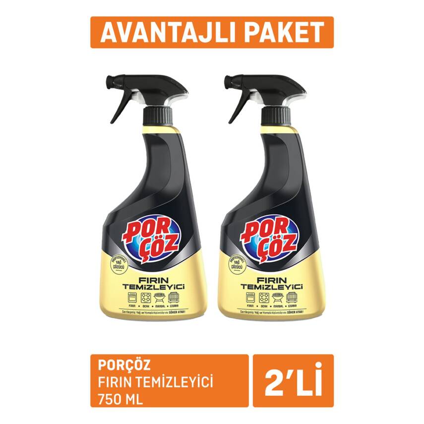 Porçöz Fırın Temizleyici 2x750 Ml - 1