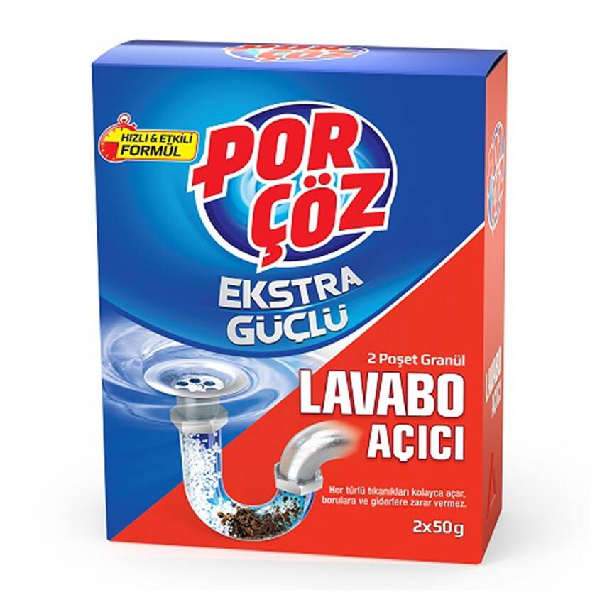 Porçöz Lavabo Açıcı Granül 2x50 G - 1