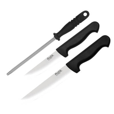 Pratik Üç Parça Masatlı Bıçak Seti - Pratik