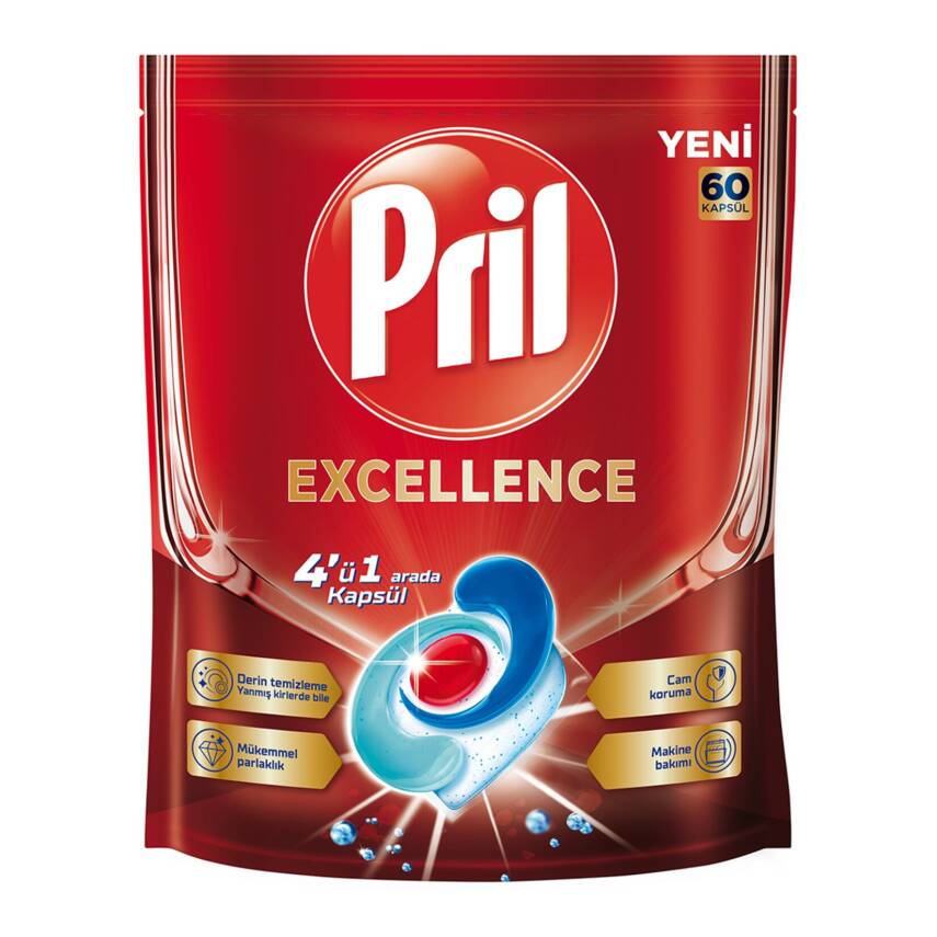Pril Excellence Bulaşık Kapsülü 60'lı 1.086 G - 1